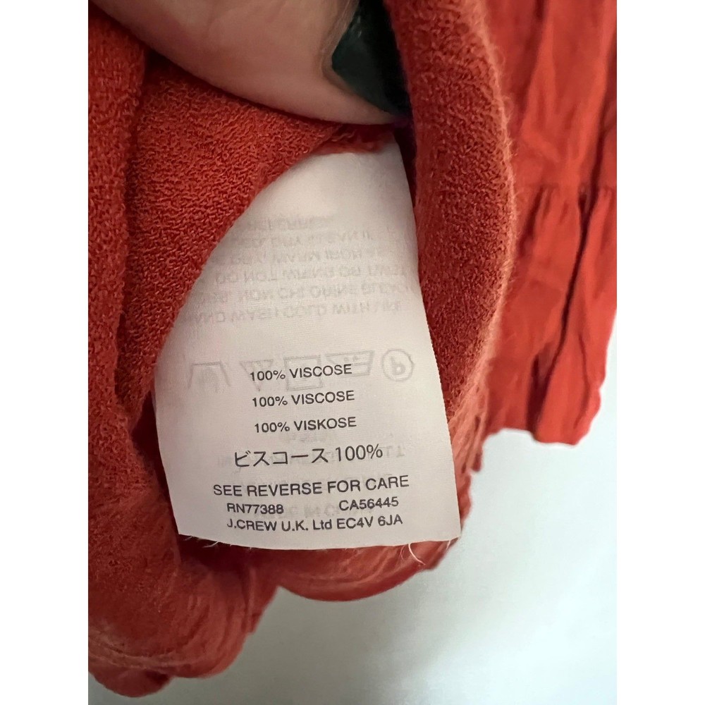 Madewell Blouse rust orange size XS women’s - Picture 4 of 5